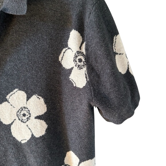 Abercrombie & Fitch Floral Knit Shirt Sopranos Bowling Retro Camp Collar Large - Picture 3 of 7